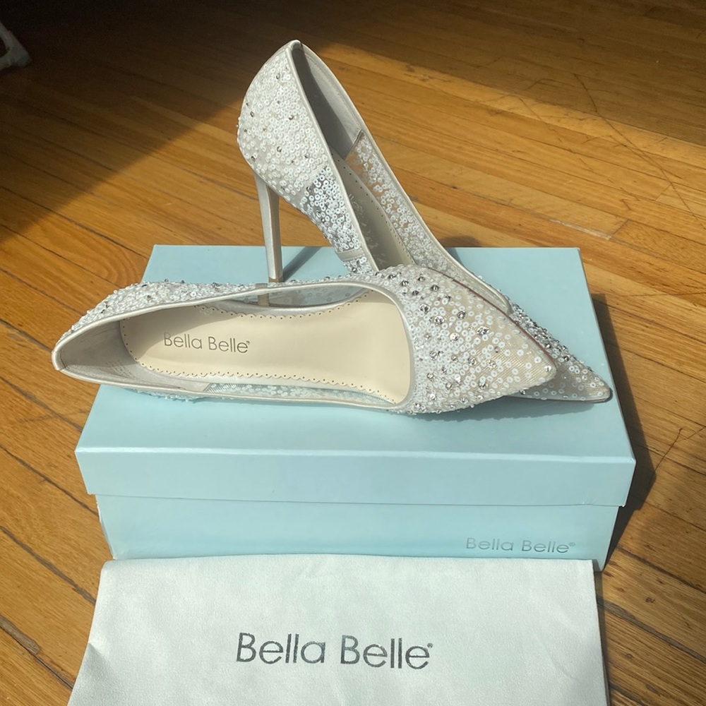 Bella Belle Elsa Ivory Shoes Size 9.5
